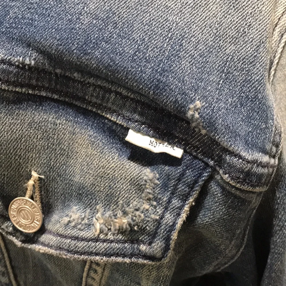 MOTHER Blue Denim Jacket - Picture 3 of 7